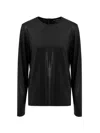 Tom Ford Black Viscose Mesh With Poster Zip - Long Sleeves