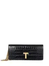 Tom Ford Wallis Squared Sequin Clutch In Black