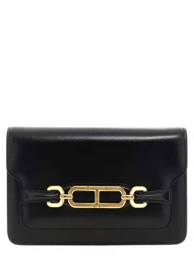 TOM FORD WOMEN BLACK WHITNEY SMALL CROSSBODY BAG, ONESIZE LUXURY SHOULDER BAGS FOR WOMEN DARVEYS