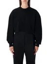 Tom Ford Black Wool And Cashmere Cropped Sweater In Black