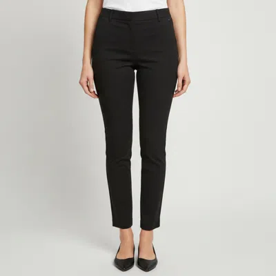 Pre-owned Tom Ford Black Wool Blend Side Zipper Straight Leg Trousers S