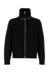 Tom Ford Wool Sweater With Front Pockets And High Collar In Black