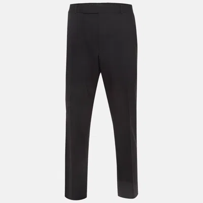 Pre-owned Tom Ford Black Wool Formal Trousers Xxxl