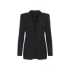 Tom Ford Sequined Wool Blend Crepe Single Breasted Jacket In Black