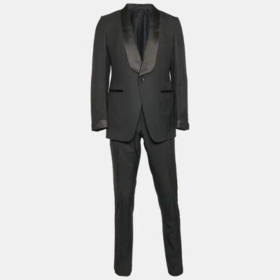 Pre-owned Tom Ford Black Wool Regular Fit Blazer And Pants Suit L