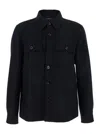 Tom Ford Button-up Cashmere Overshirt In Black