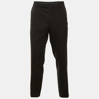 Pre-owned Tom Ford Black Wool Straight Leg Pants 3xl
