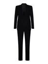 Tom Ford Black Wool Suit With Single-breasted Blazer In Negro