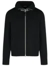 Tom Ford Merino Wool Jacket High Collar In Black
