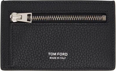 Tom Ford Black Zip Card Holder