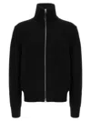 Tom Ford Slim-fit Ribbed Wool And Cashmere-blend Zip-up Cardigan In Black