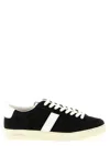 Tom Ford Blake Sneakers Suede Upper Contrast Stripe Rubber Sole In Black