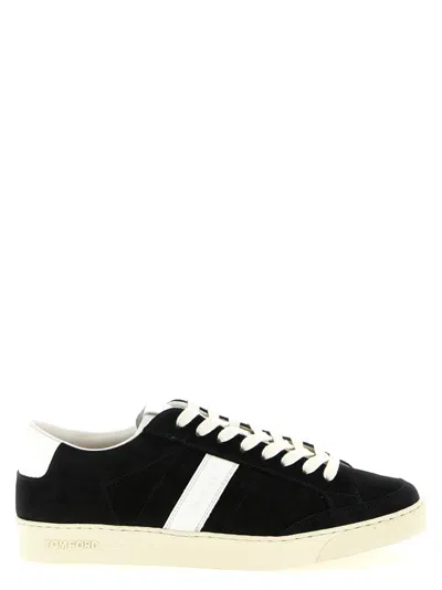 TOM FORD MEN BLACKWHITE LACE UP SNEAKERS, 8 LUXURY SNEAKERS FOR MEN DARVEYS