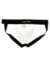 Tom Ford Cotton Blend Regular Fit Jock Strap In Blackwhite