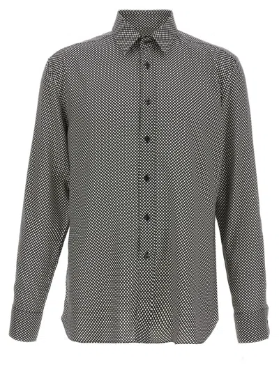 TOM FORD BLACKWHITE POLKA DOT SHIRT