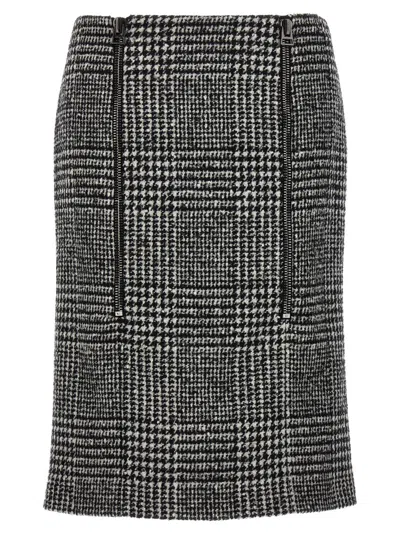 TOM FORD BLACKWHITE PRINCE OF WALES SKIRT