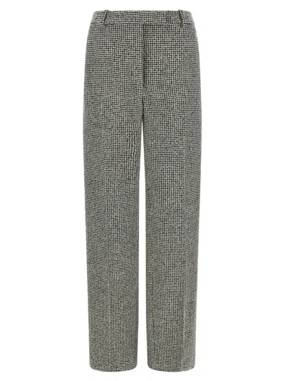 Tom Ford Blackwhite Straight Flat Front Pants In White
