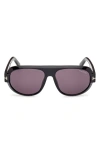 Tom Ford Sunglasses Ft1102 In Black Eco/t Logo/smoke