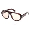 Tom Ford Men's Blake-02 Acetate Round Sunglasses