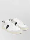 Tom Ford Panelled Suede And Grained Leather Sneakers In White