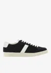 Tom Ford Blake Sneakers Suede Upper Contrast Stripe Rubber Sole In Black