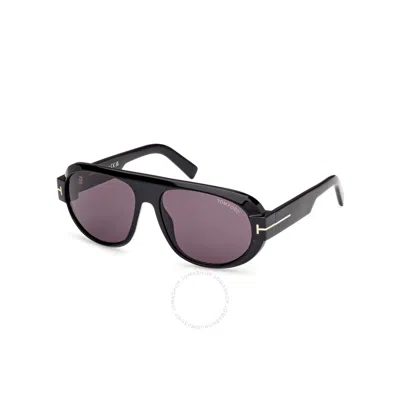 Tom Ford Blake Pilot Sunglasses In Black