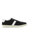 Tom Ford Blake Sneakers Suede Upper Contrast Stripe Rubber Sole In Black