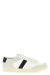 Tom Ford Panelled Suede And Grained Leather Sneakers In Multi