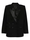 Tom Ford Double-breasted Blazer In Black