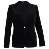 Tom Ford Blazer In Black Velvet In Black