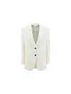 Tom Ford Single-breasted Blazer In White