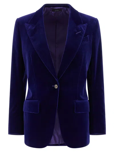 Tom Ford Blazer In Navy