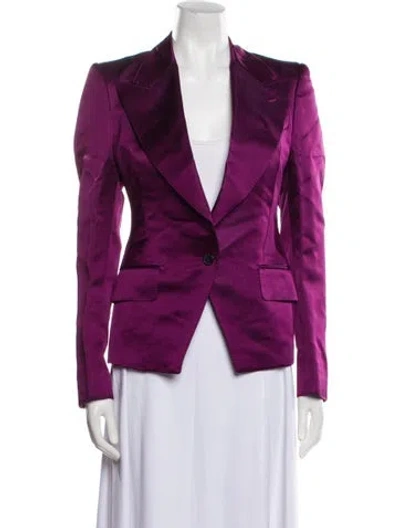Pre-owned Tom Ford Blazer In Purple