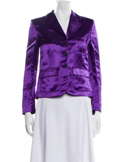 Pre-owned Tom Ford Blazer In Purple