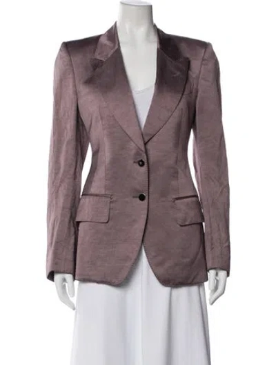 Pre-owned Tom Ford Blazer In Purple
