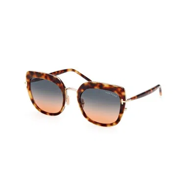 Tom Ford Blonde Havana Sunglasses For Women In Brown