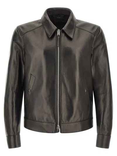 Tom Ford Blouson Jacket In Brown