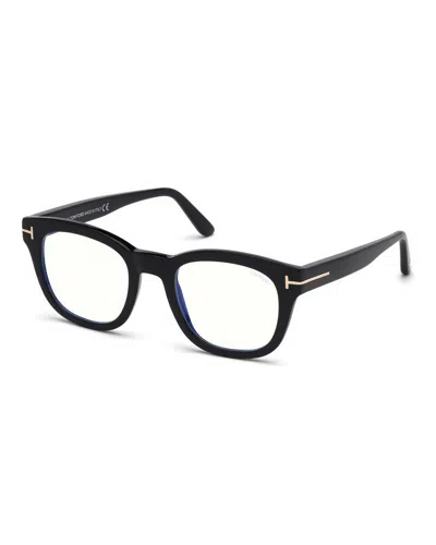 Tom Ford Blue Block Square Optical Frame In Black