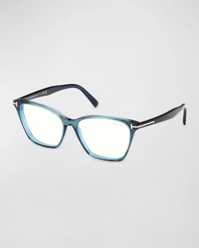Tom Ford Blue Blocking Acetate Cat-eye Glasses