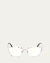 Tom Ford 56mm Square Blue Light Blocking Optical Glasses