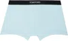 Tom Ford Blue Cotton Boxer Briefs In Blue