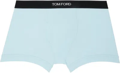 Tom Ford Blue Cotton Boxer Briefs