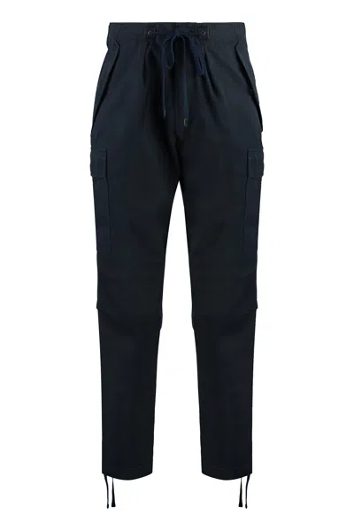 Tom Ford Blue Cotton Cargo-trousers For Men