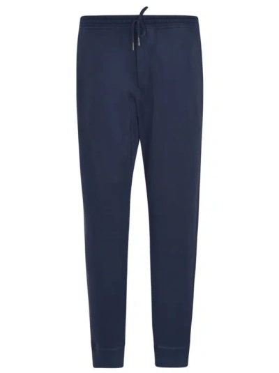 Tom Ford Blue Cotton Jersey Knit Track Pants