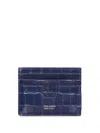 TOM FORD BLUE CROCODILE CARD HOLDER