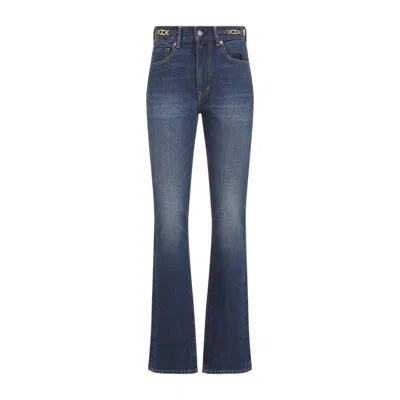 TOM FORD TOM FORD BLUE HIGH-WAISTED JEANS