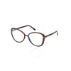 Tom Ford Blue Light Block Butterfly Ladies Eyeglasses Ft5907-b 052 55