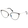 Tom Ford Blue Light Block Cat Eye Ladies Eyeglasses Ft5840-b 001 56 In Black