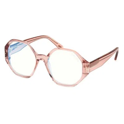 Tom Ford Blue Light Block Geometric Ladies Eyeglasses Ft5967-b 072 53
