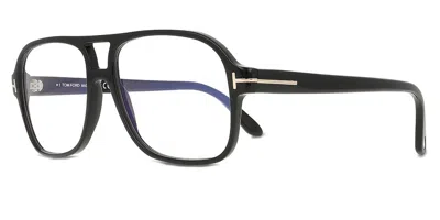 Tom Ford Blue Light Block Navigator Men's Eyeglasses Ft6058-b 001 58 In ["blue","black"]